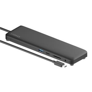 2-Power USB-C Mini Dokovací Stanice Triple Display (1x VGA 1xDP 1xHDMI 1xRJ45 2xUSB-A 3.0 a 2xUSB 2.0 1xAudio)PD 100W PD