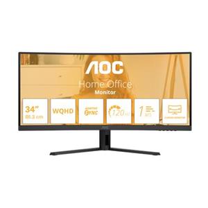 AOC LCD herní CU34B3E 34" zakřivený VA/3440x1440@120Hz/1ms/300cd/HDMI/DP/VESA