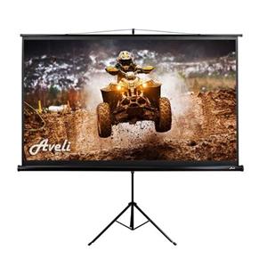 AVELI projekční plátno stativ, 204x115cm (16:9) 92", černý tubus