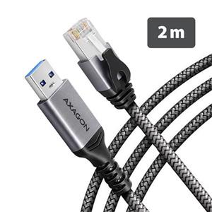 AXAGON ADE-AM20 USB-A Gigabit Ethernet adaptér s integrovaným síťovým CAT6 kabelem RJ-45 (2 m)