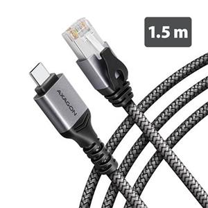 AXAGON ADE-CM15 USB-C Gigabit Ethernet adaptér s integrovaným síťovým CAT6 kabelem RJ-45 (1,5 m)