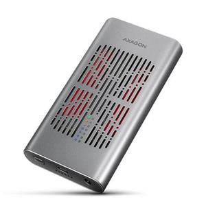 AXAGON EEM2-20GD, USB-C 20Gbps externí box pro dva M.2 NVMe SSD s funkcí klonování