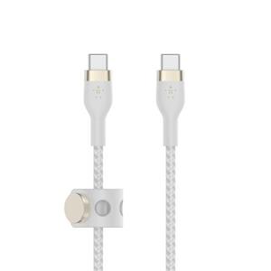 Belkin BOOST CHARGE USB-C/USB-C kabel, 2m, bílý - odolný PRO Flex