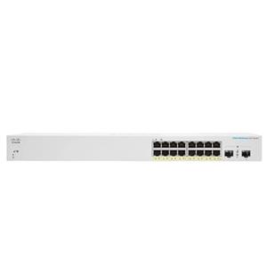 Cisco CBS220-16P-2G (16xGbE,2xSFP,16xPoE+,130W,fanless) - REFRESH