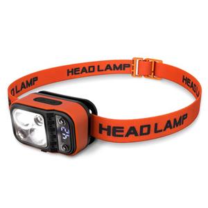 CONNECT IT BLINK 200R LED čelovka, 4 režimy svícení, pohybový senzor,dobíjecí baterie (USB-C),oranžová