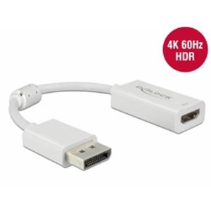 Delock Adaptér DisplayPort 1.4 na HDMI 4K 60 Hz s funkcí HDR pasivní bílý