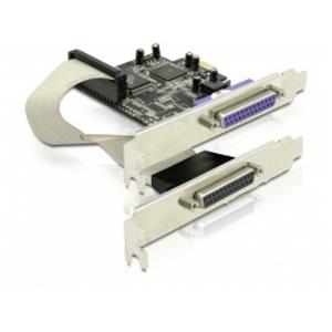 Delock adaptér PCI Express x1 2xparalelní port