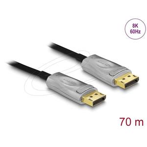 Delock Aktivní optický kabel DisplayPort 1.4 8K 70 m