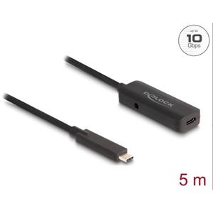 Delock Aktivní prodlužovací kabel USB 10 Gbps USB Type-C™ 5 m