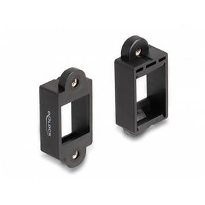 Delock Držák Keystone k instalaci šroubovým připevněním, černý