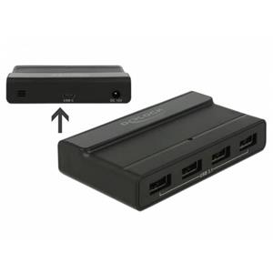 Delock Externí USB 3.1 Hub se 4 porty na 10 Gbps