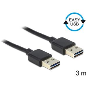 Delock Kabel EASY-USB 2.0-A samec > samec 3 m