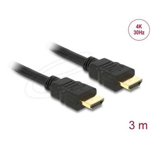 Delock Kabel High Speed HDMI with Ethernet – HDMI A samec > HDMI A samec 4K 3m