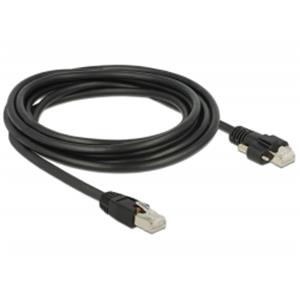 Delock Kabel RJ45 samec > RJ45 samec se šroubky Cat.6 SSTP 3 m