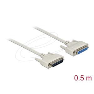 Delock Sériový kabel D-Sub 25, samec na samice, délky 0,5 m