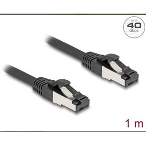 Delock Síťový kabel RJ45 Cat.8.1 S/FTP, délky 1 m, černá