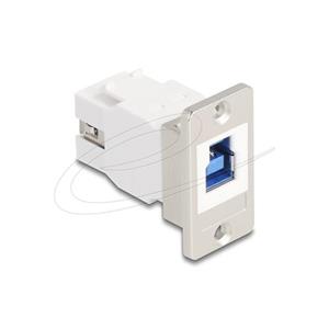 Delock USB 5 Gbps Typ-B samice na USB Typ-A samice, kónický, pro montáž do panelu
