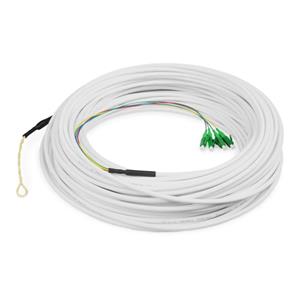 DIGITUS FTTH Drop kabel, Singlemode, 4 vlákna, OS2, 9/125µ, 4 LC/APC, 30 m
