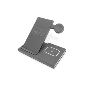 DIGITUS Nabíjecí stanice 3 v 1, bezdrátová pro Apple iWatch, Airpods, iPhone