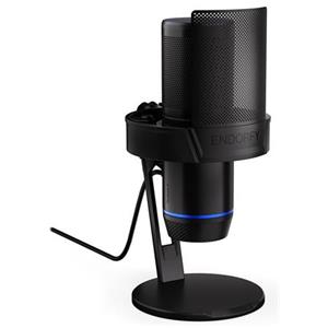 Endorfy Solum 2,Mikrofon, kondenzátorový, kardioidní, pop-up filtr, dotykové ztlumení, LED signalizace, USB-C, redukce n
