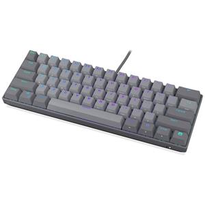 Endorfy Thock V2 Compact Klávesnice, herní, drátová, mechanická, Endorfy Red,US layout, 60% velikost,ARGB, hliníková,USB,šedá