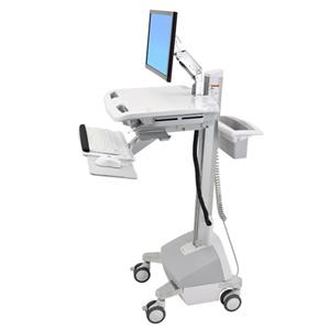 ERGOTRON StyleView® Cart with LCD Arm, Powered, pojízdný vozík s napájením, rameno pro LCD, kláv.