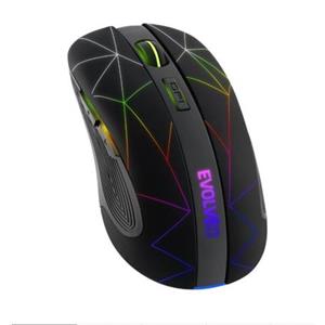 EVOLVEO WM430 - herní, optická, bezdrátová myš, RGB podsvícení , 2400 DPI, USB