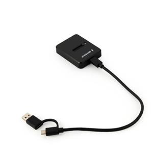 Gembird Desktopová dokovací stanice pro M.2 SATA a NVME SSD disky s USB Type-C, černá