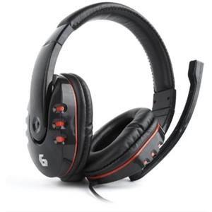 Gembird herní sluchátka GHS-402 s ovládáním hlasitosti, lesklá černá