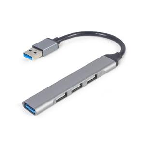 Gembird USB hub 4-portový USB 3.1 (Gen 1),stříbrný