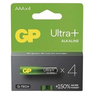GP AAA Ultra Plus, alkalická (LR03) - 4 ks