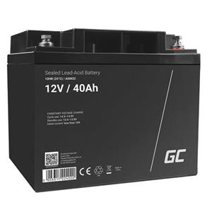 Green Cell AGM VRLA 12V 40Ah maintenance-free battery for mower, scooter, boat, wheelchair