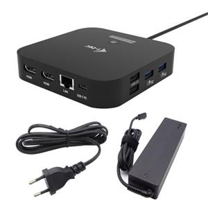 i-tec USB-C Dual HDMI Docking Station with Power Delivery 100W + i-tec Universal Charger 100W