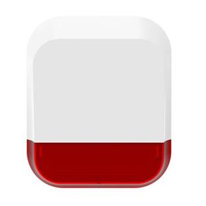iGET SECURITY DP11 - Bezdrátová bateriová venkovní siréna 115 dB pro alarm M4. Indikace alarmu pomocí červených LED diod