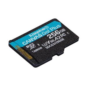 KINGSTON 256GB microSDXC Canvas Go Plus Gen4 200MB/s A2 U3 V30 Card bez adaptéru