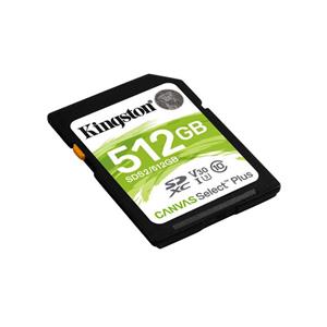 KINGSTON 512GB SDXC 150MB/s Read, UHS-I Speed Class, U3, V30 Gen3