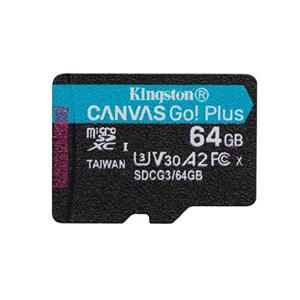 KINGSTON 64GB microSDXC Canvas Go Plus Gen4 200MB/s A2 U3 V30 Card bez adapteru