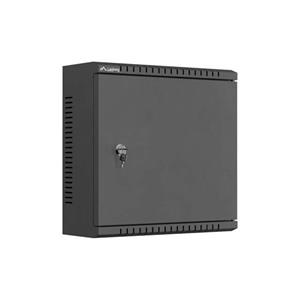 LANBERG Instalační skříň 10" TPR s MESH panelem 340 × 340 × 140 mm, černá(sestavená)