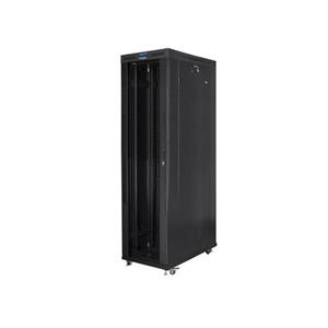 LANBERG Volně stojící skříň 19" 47U/800x1200 (v rozloženém stavu) skleněné dveře LCD černá (RAL9004) 2 z 4