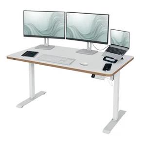 LEITZ Výškově nastavitelný elektrický ergonomický stůl Ergo bílý 140x80 cm + Leitz Ergo základna