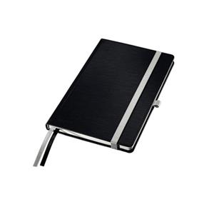 LEITZ Zápisník STYLE A5, tvrdé desky, čtverečkovaný, saténově černá