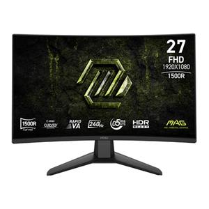 MSI Gaming monitor MAG 274CF X24, 27" Rapid VA zakřivený/FHD/240Hz/0,5ms/2xHDMI/DP/černá