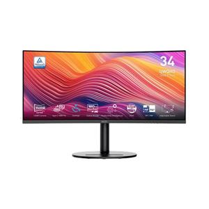 MSI monitor Modern MD342CQP, 34" VA zakřivený /3440x1440 (UWQHD)/120Hz/1ms/2 x HDMI/DP/USB-A,B,C/Výšk.nast/Pivot/Černá