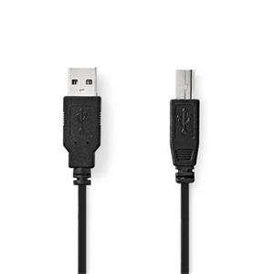 Nedis CCGL60100BK50 - USB 2.0 kabel | USB-A Zástrčka - USB-B Zástrčka | 5 m | Černá