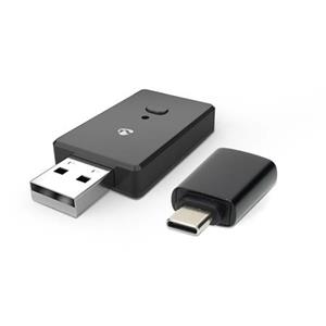 Nedis CKAA2400BK - Bezdrátový Audio Adaptér do Auta | Android Auto / Apple Carplay | AAC / SBC | Černá