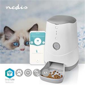 Nedis WIFIPET21CWT - SmartLife Dávkovač krmiv pro domácí zvířata | Wi-Fi | 4.5 l | Android™ / IOS