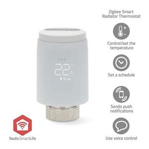 Nedis ZBHTR20WT - Řízení Radiátorů SmartLife| Zigbee 3.0 | Napájení z baterie | LED | Android™ / IOS