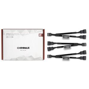 Noctua NA-SYC1.black, 3x, 4-pin ventilátor, černá