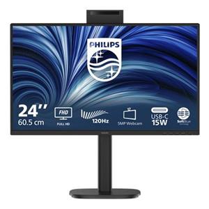 Philips LCD 24B2N3200JH 23,8" IPS/1920x1080@120Hz/4ms/300cd/VGA/HDMI/DP/4xUSB/Webcam/Repro/Pivot/HAS/5 let