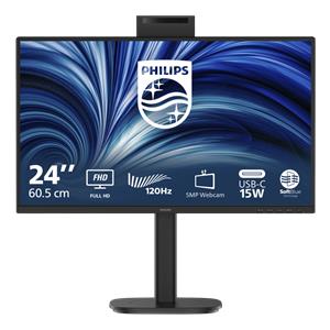 Philips LCD 24B2N3200JH 23,8" IPS/1920x1080@120Hz/4ms/300cd/VGA/HDMI/DP/4xUSB/Webcam/Repro/Pivot/HAS/VESA
